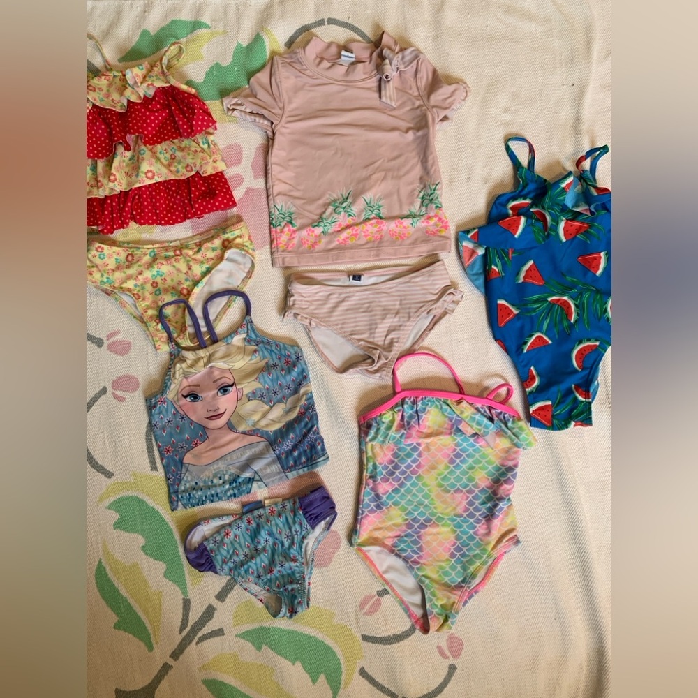 5 sets of 3T bathing suits